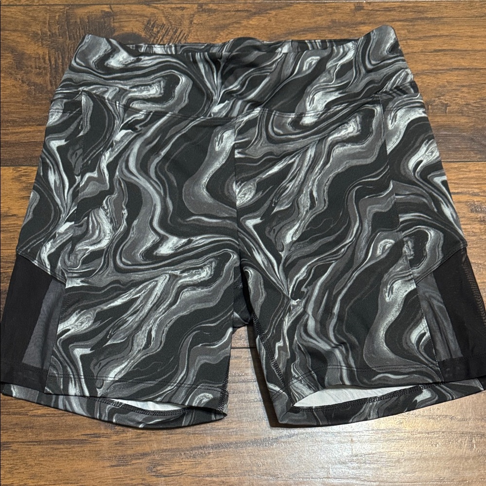 PINK Victoria's Secret Marble Pattern Athletic Shorts